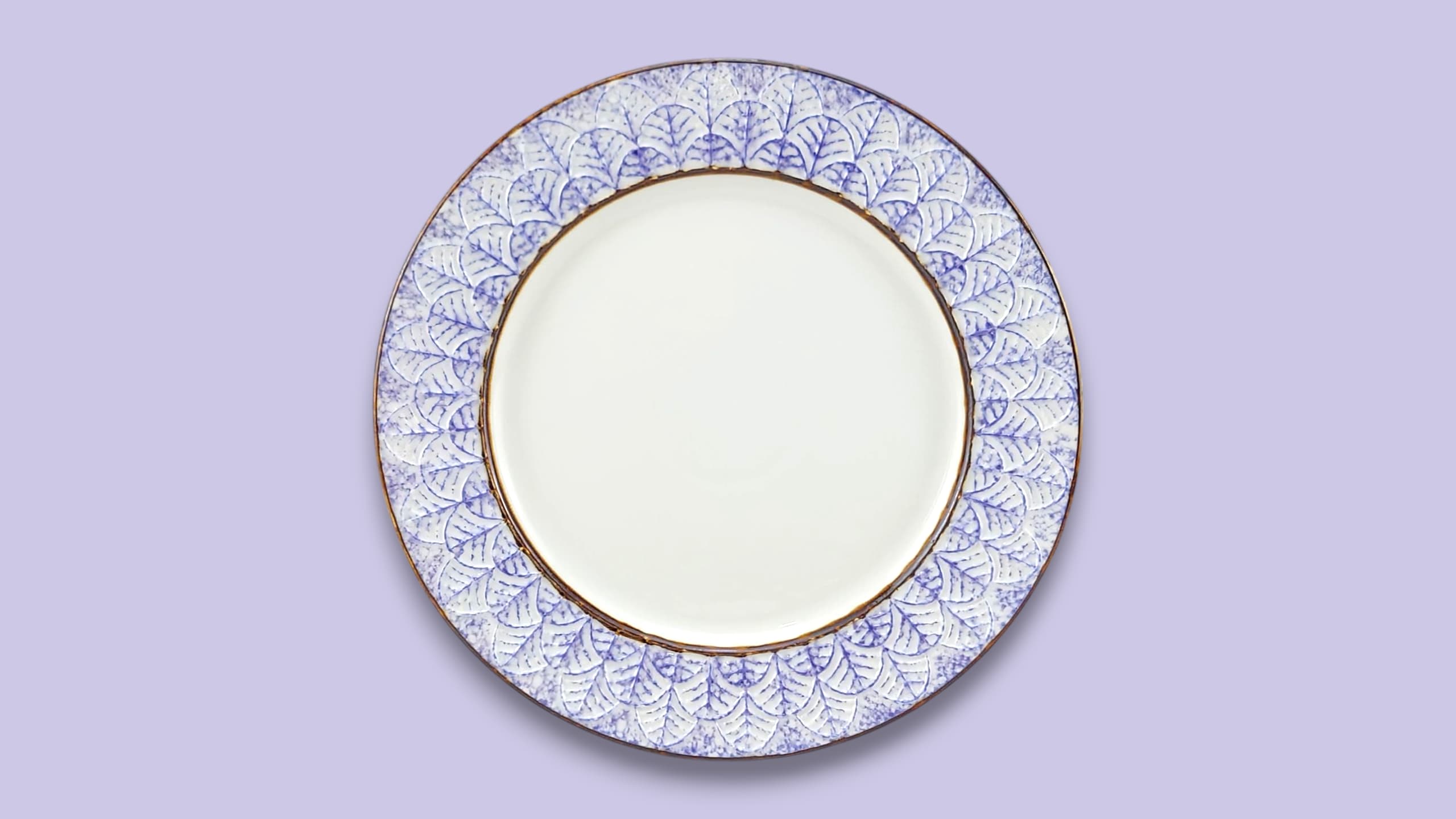 Ceramic 24-Piece Breakfast Set Purple