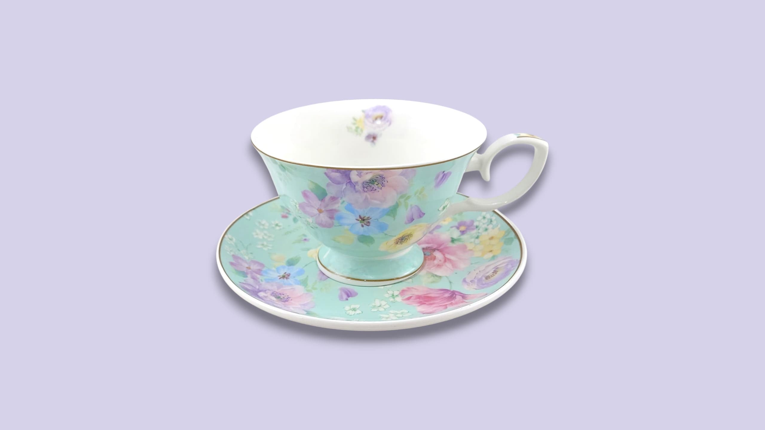 Royale 6-Piece Cup & Saucer Set With Gift Box
