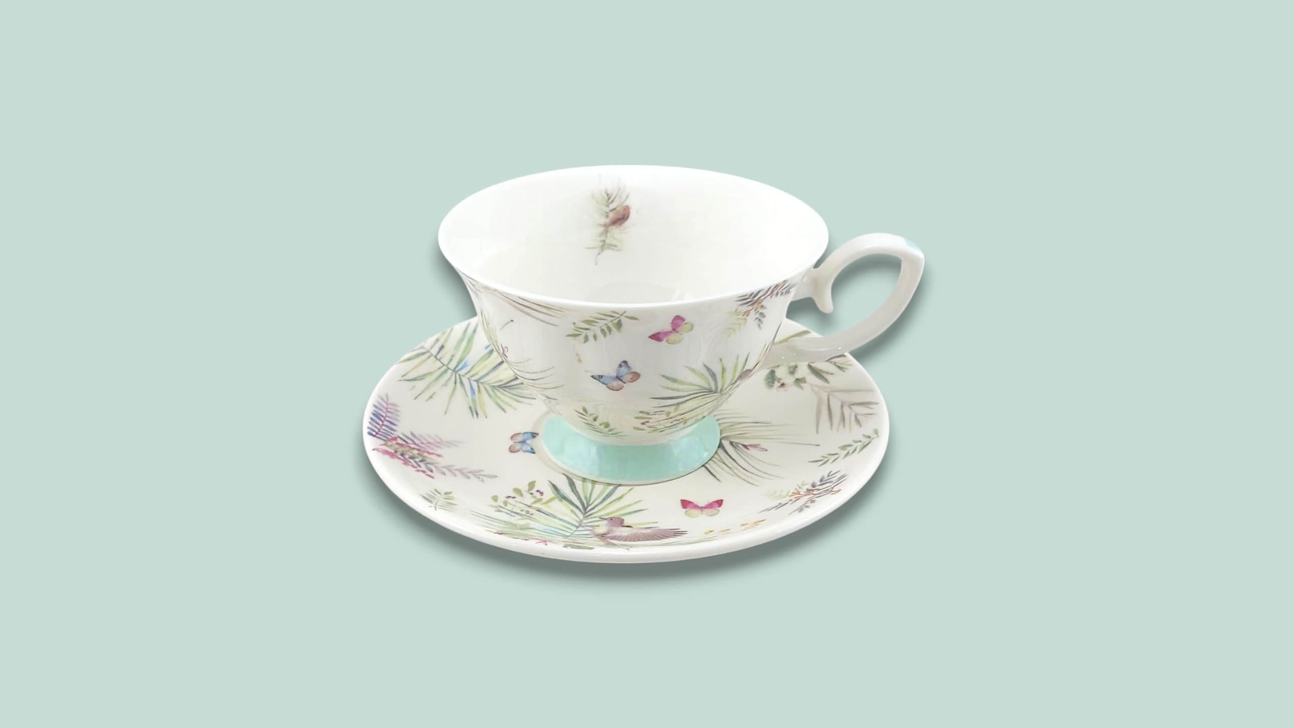 Royale 6-Piece Cup & Saucer Set With Gift Box