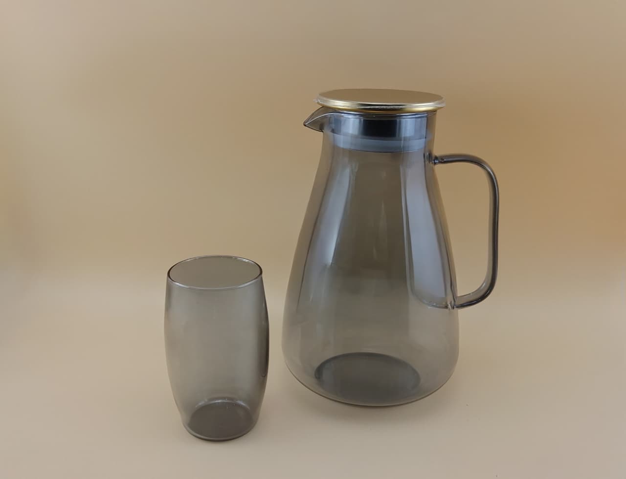 Echou Glass 7-Piece Water Set Black