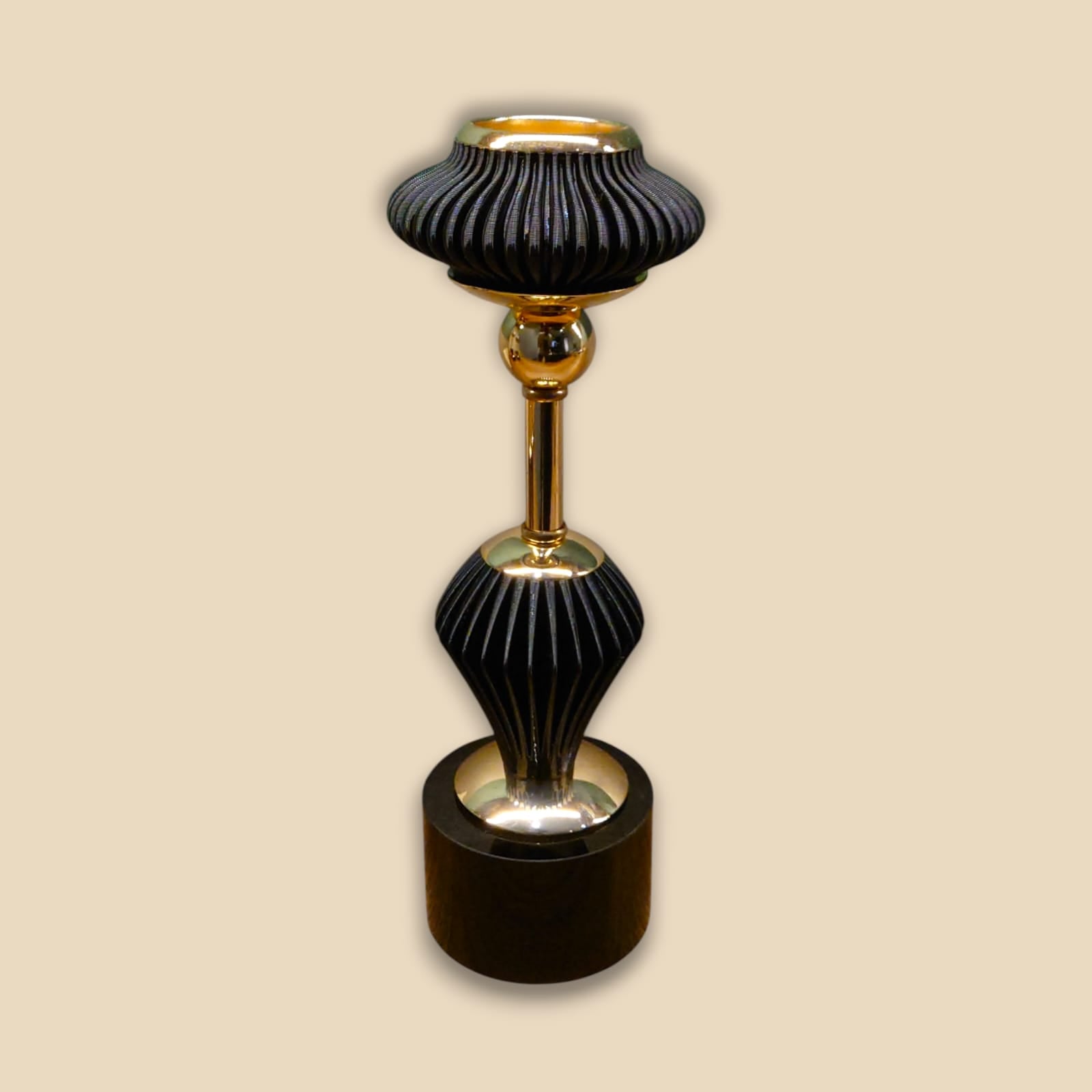 Aroma Black Candle Stands Set of 3-Pieces