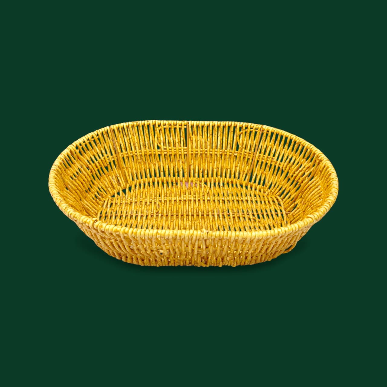 Prime Oval Bread Basket Yellow