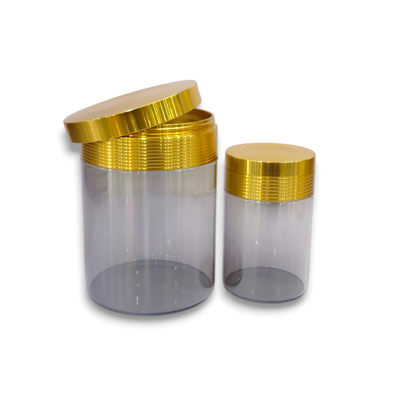 7-Piece Glass Spice Jar Set Transparent Kaka Bawa Sons