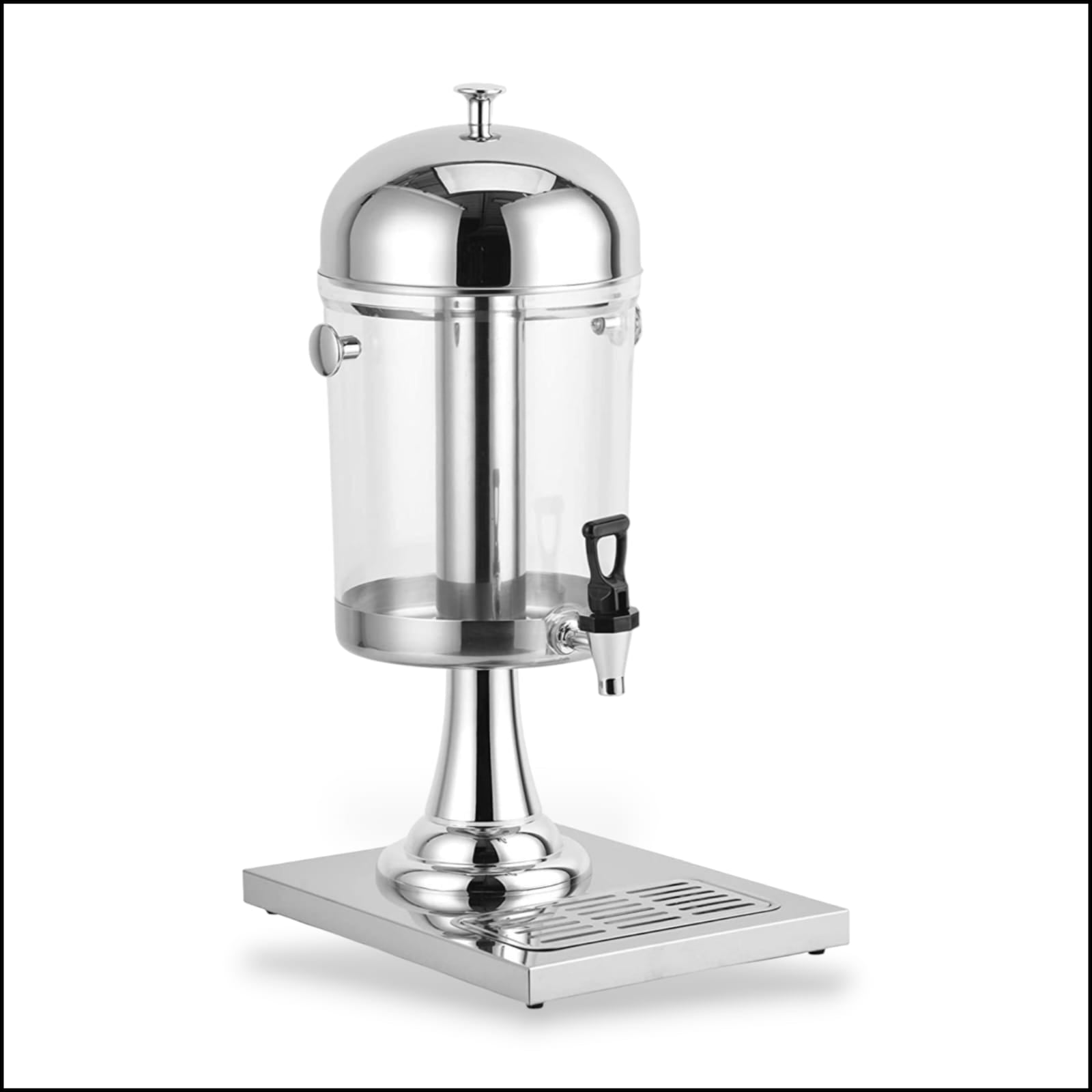 Optima 8-Litre Acrylic Stainless Steel Juice Dispenser Kaka Bawa Sons