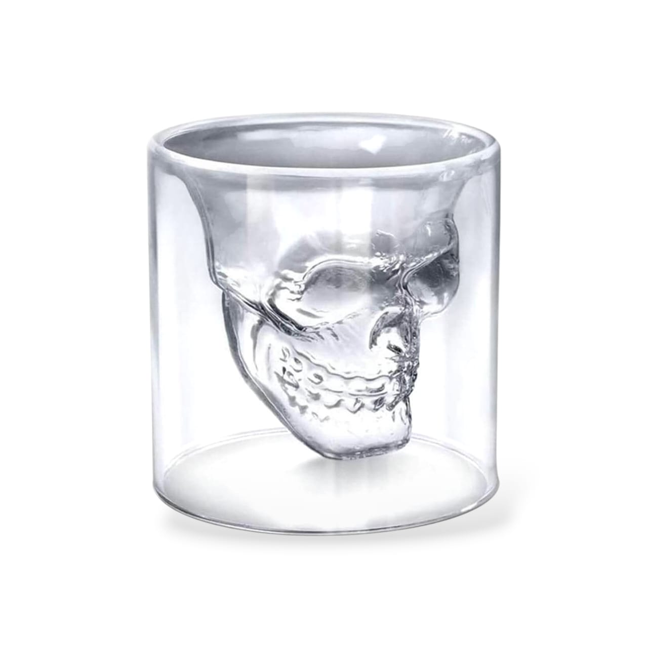 Skull-Shaped Double Wall Glass (150 ml)