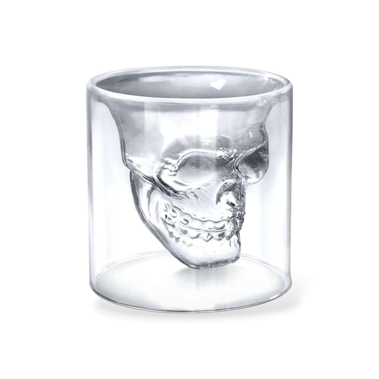 Skull-Shaped 150 ml Double Wall Glass Kaka Bawa Sons