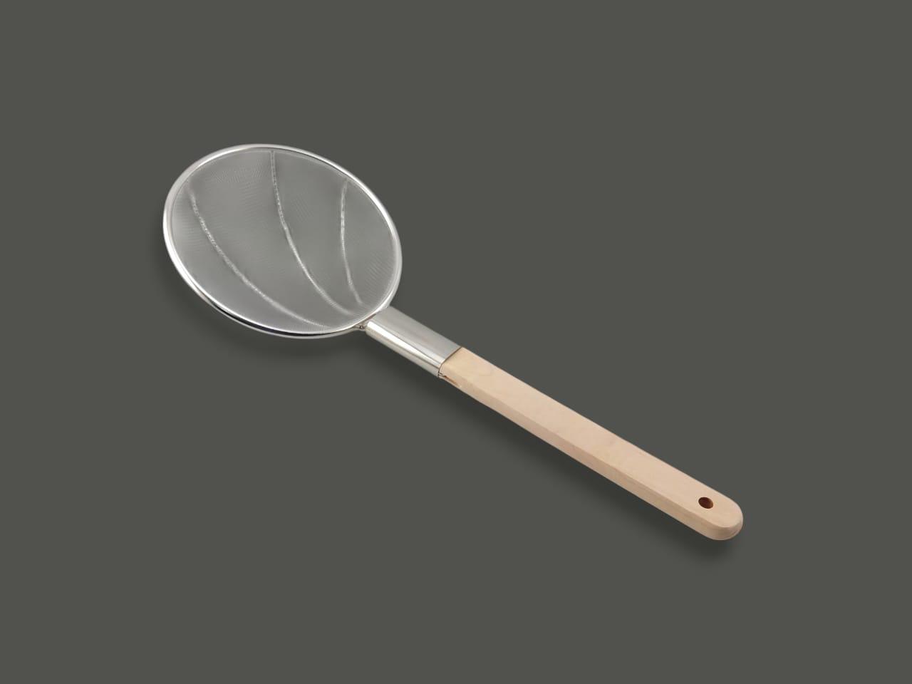 Master Fry Strainer With Wood Handle