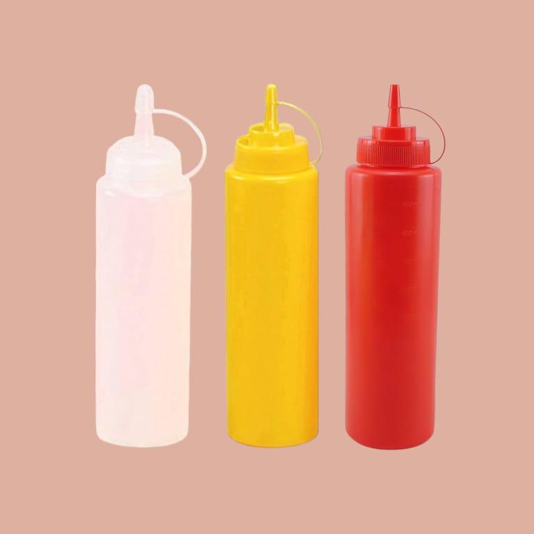 Squeeze Plastic Condiment Bottle