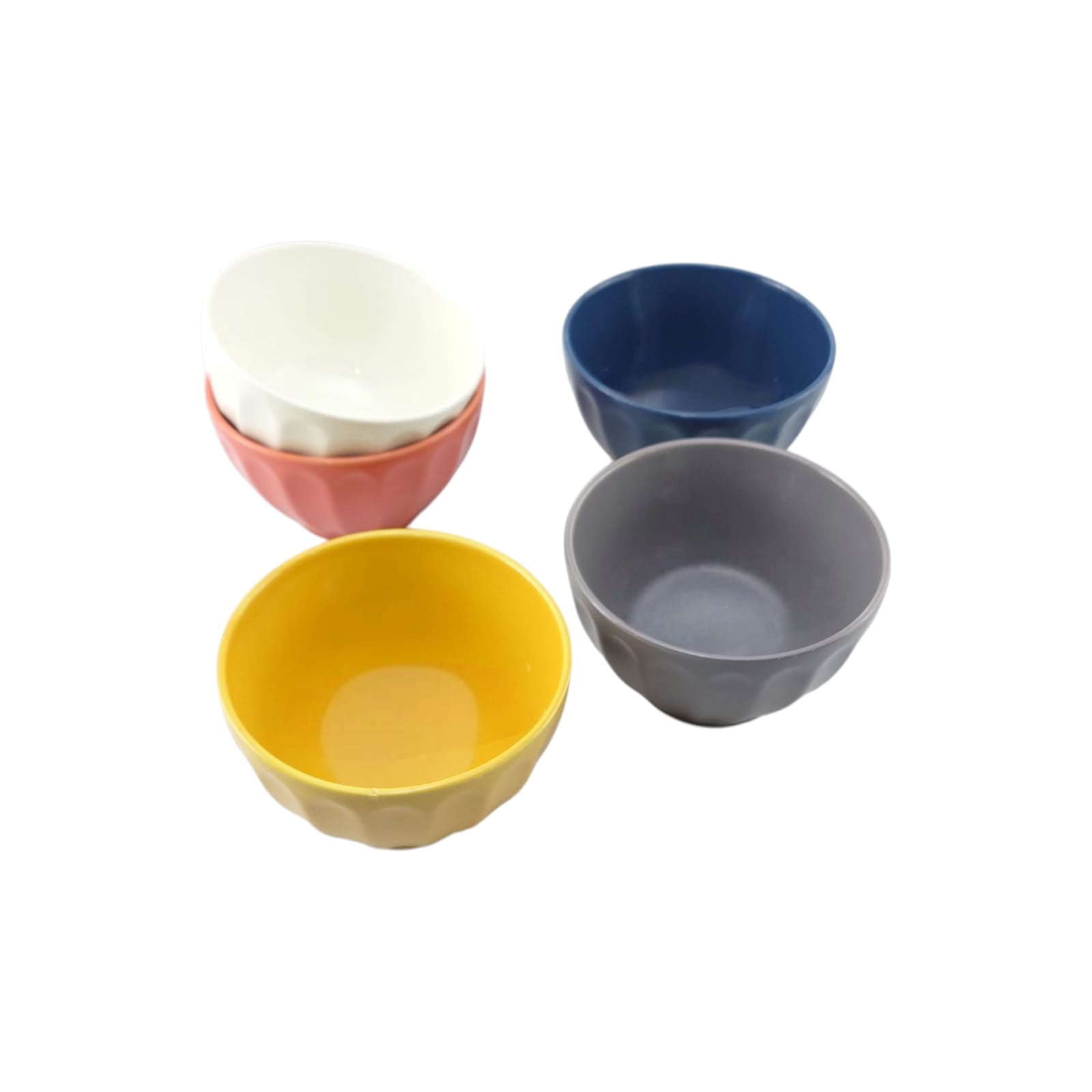 Danny Home 10-Piece 4.25-Inch Ceramic Bowl Set Kaka Bawa Sons