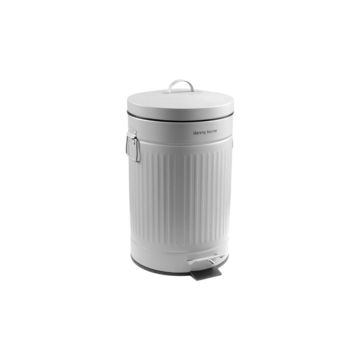 Danny Home Pedal-Push Dustbin White Kaka Bawa Sons
