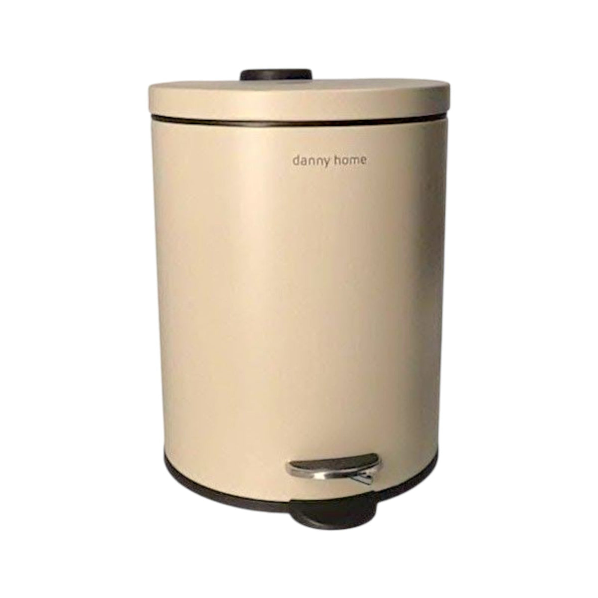Danny Home 12-Litre Pedal-Push Dustbin Biege Kaka Bawa Sons