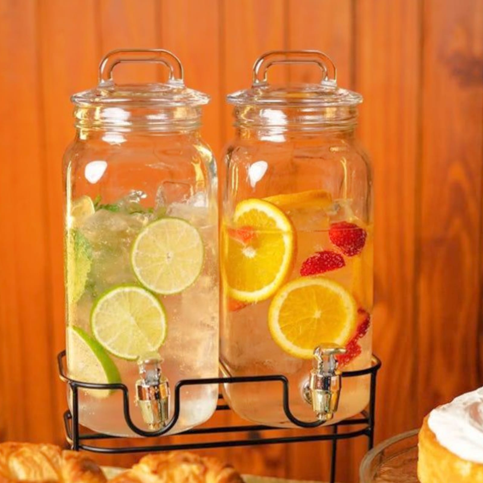 Danny Home 2.3 Liter X 2 Beverage Dispenser With Stand