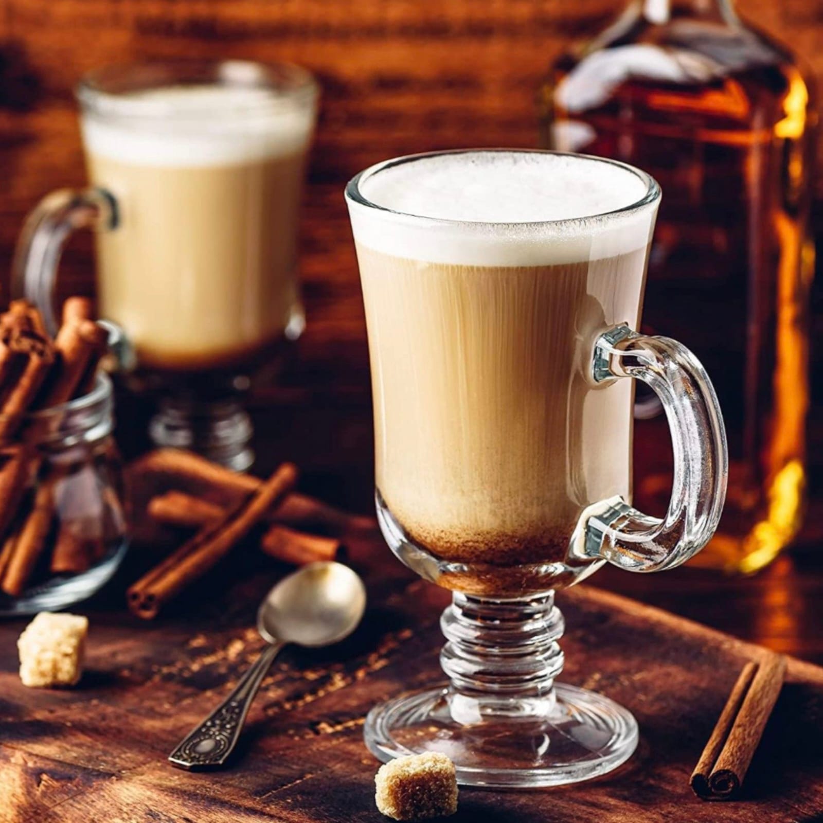 Danny Home 4-Piece Irish Coffee Glass Mug Set Kaka Bawa Sons