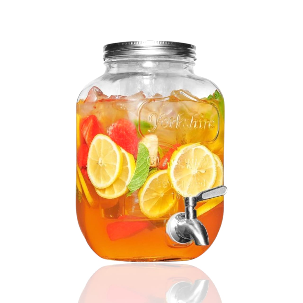 Danny Home 8 Liter Glass Beverage Dispenser