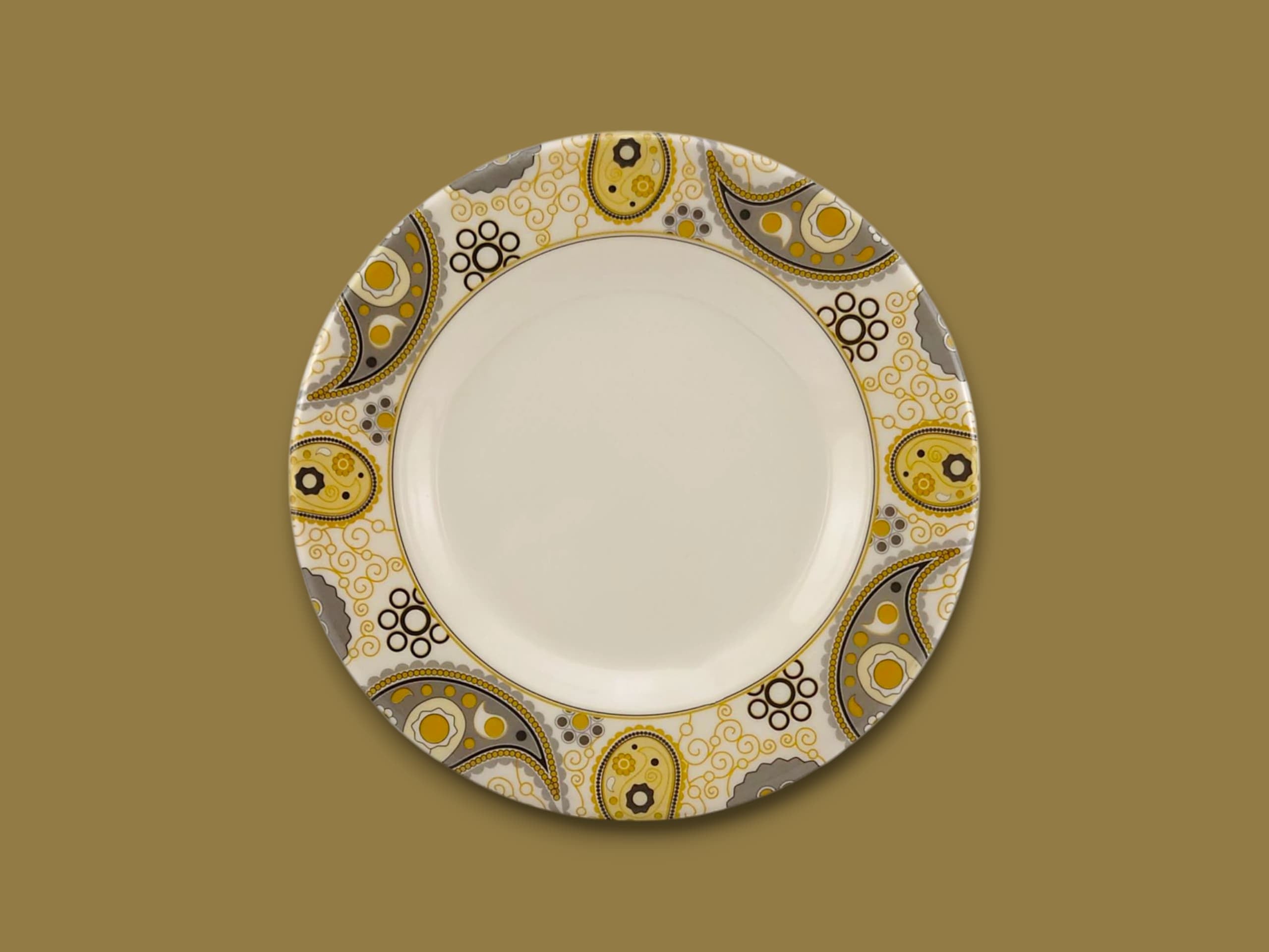 Blaze Manor Melamine Flat Plate 7"