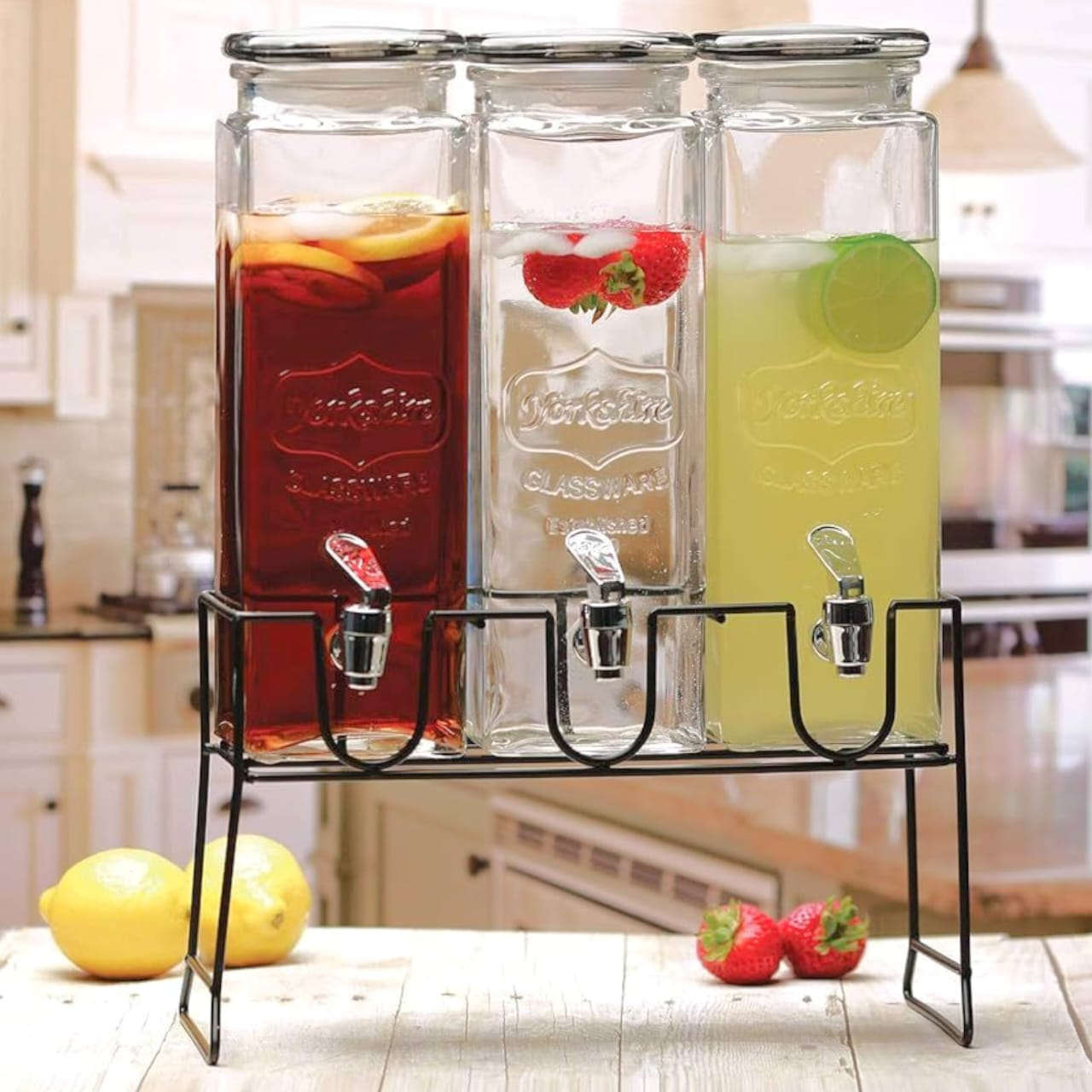 Danny Home 2.3-Litre × 3 Beverage Dispenser With Stand Kaka Bawa Sons