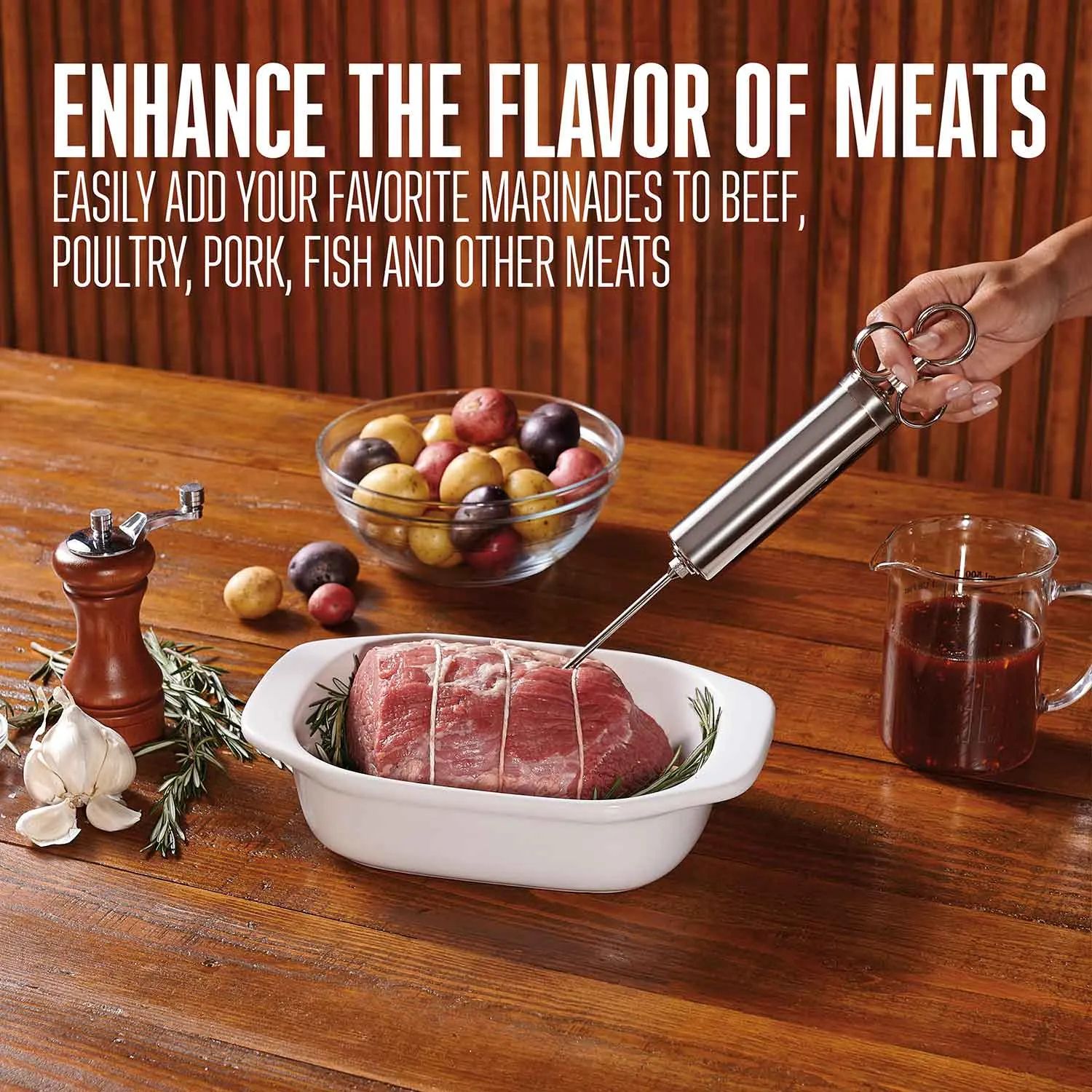 Stainless Steel Food Injector