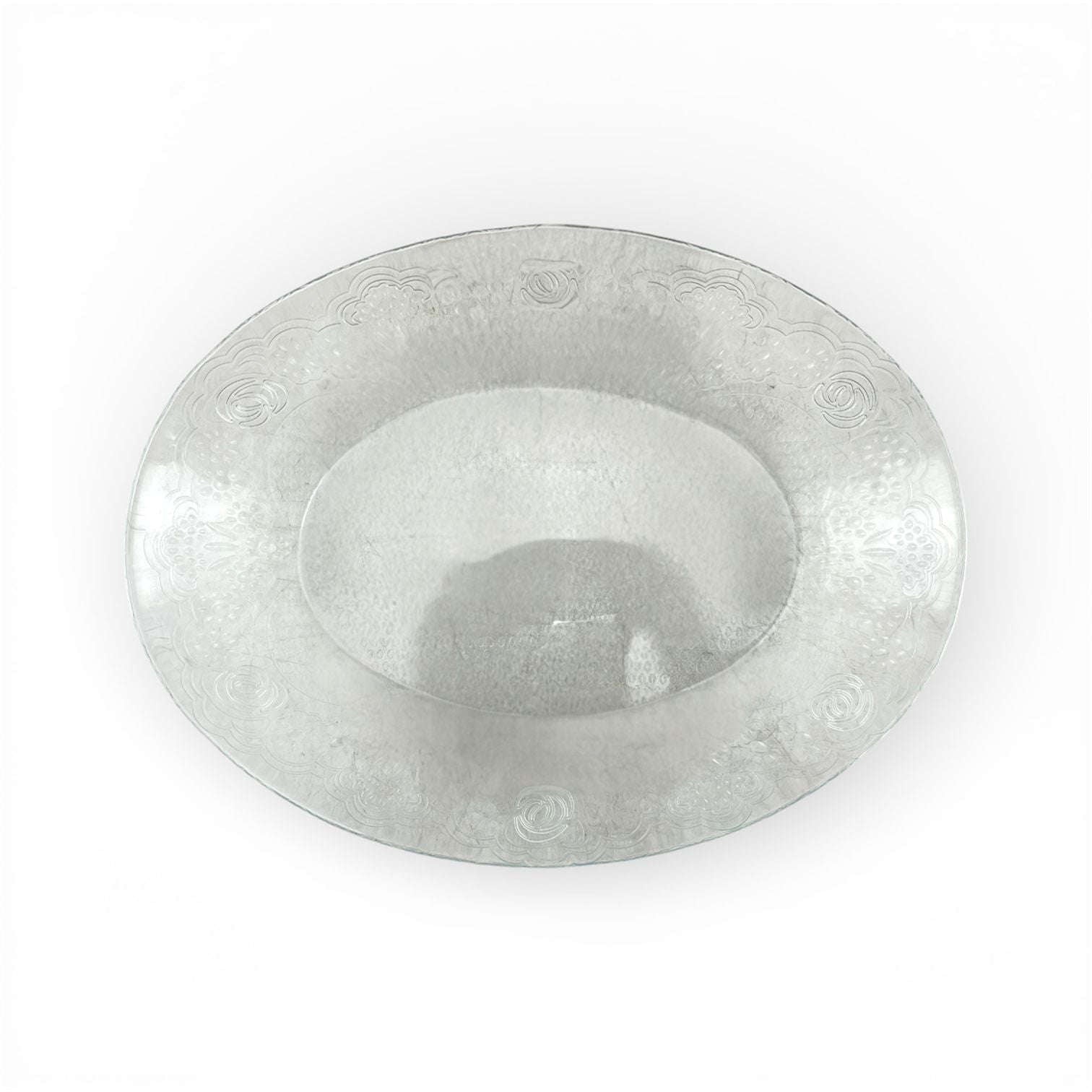 Pasabahce Lacy 11-inch Glass Serving Dish Kaka Bawa Sons