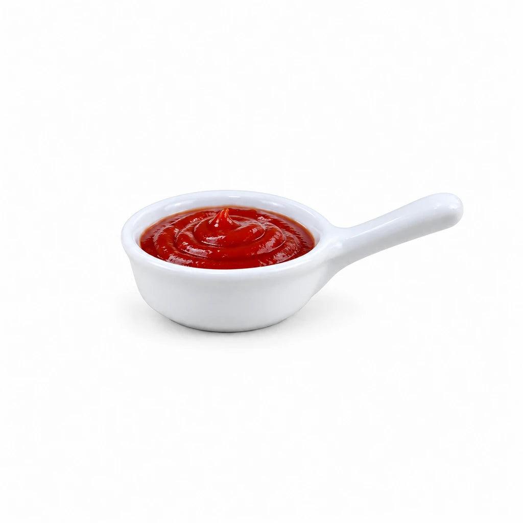 Danny Home Mini Pan Ceramic Ramekin with Handle, 4 Inch