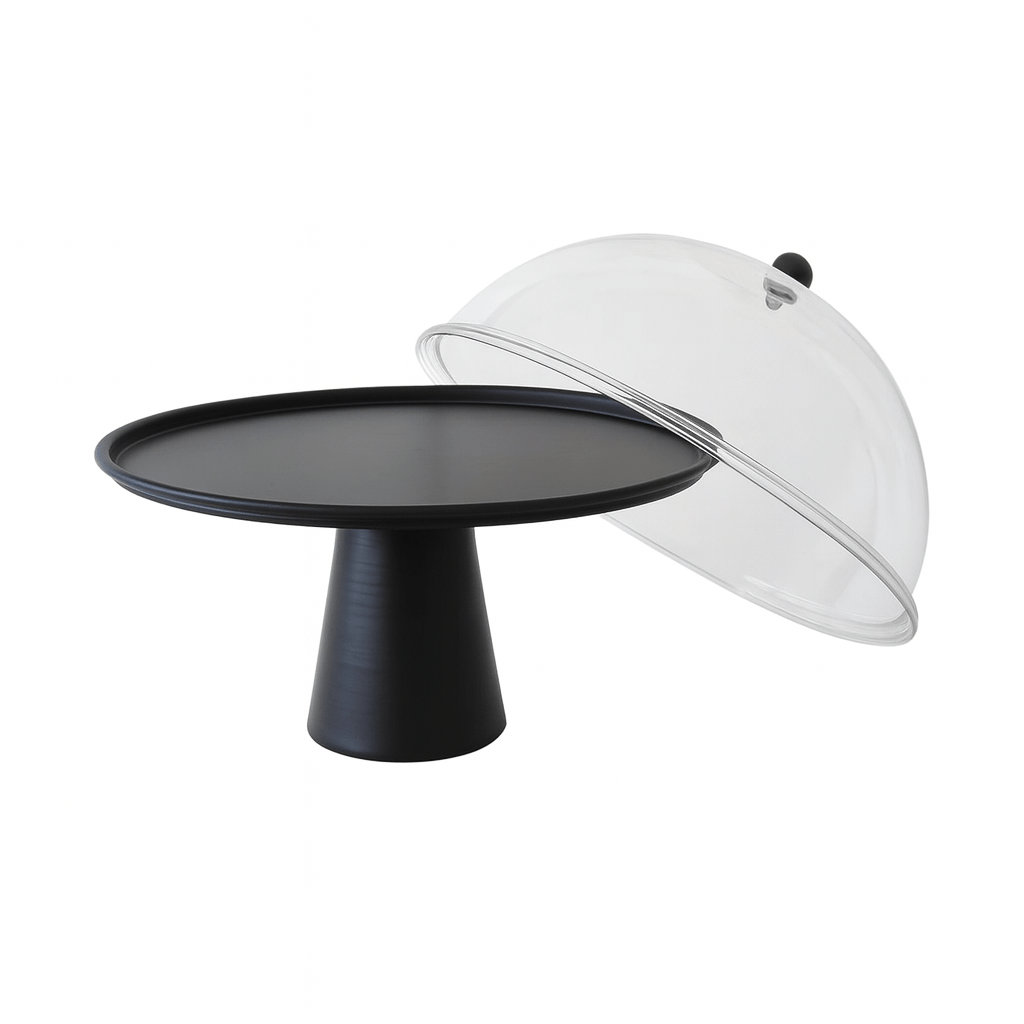 Metal Cake Stand with Acrylic Dome
