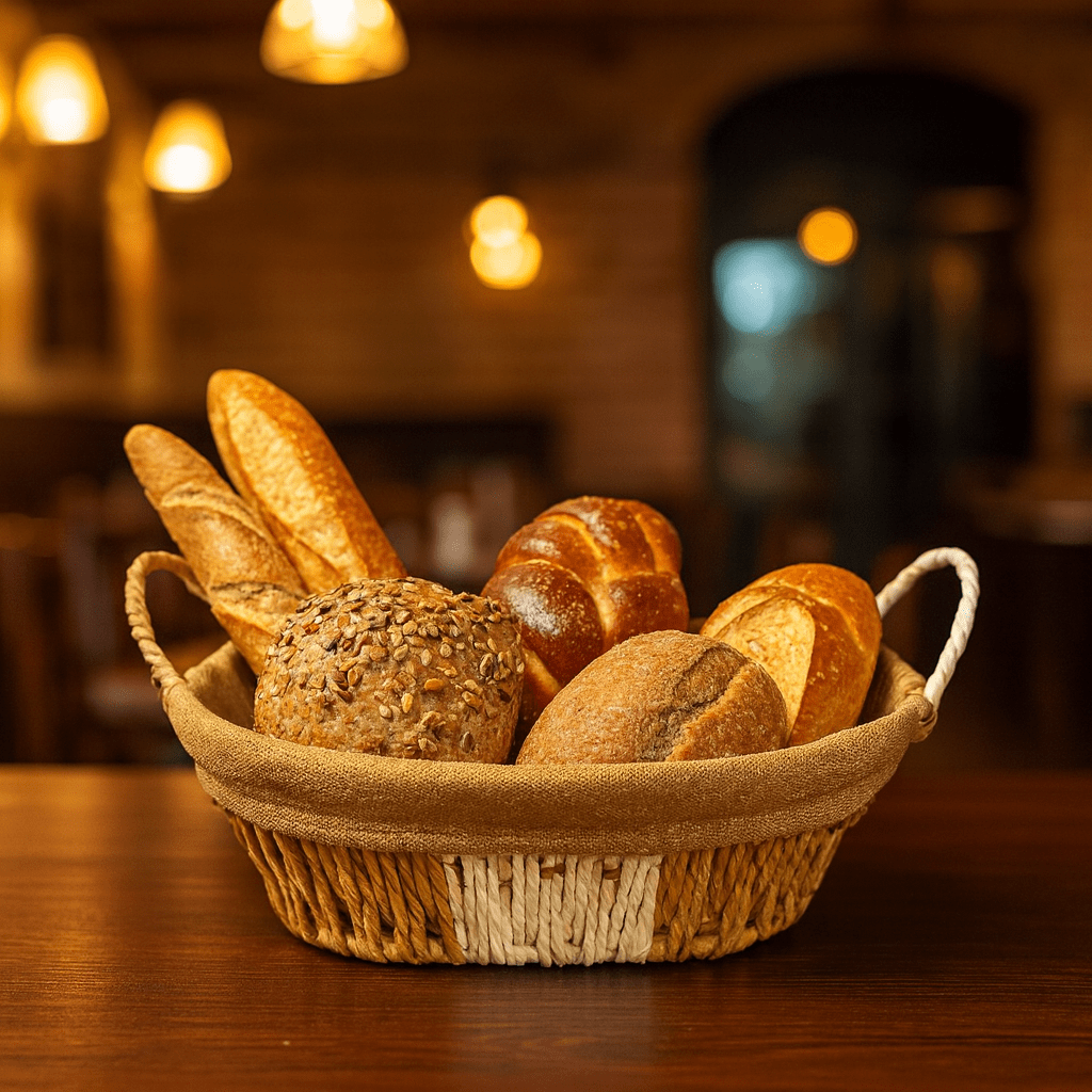 Prime Oval Bread Basket With Fabric