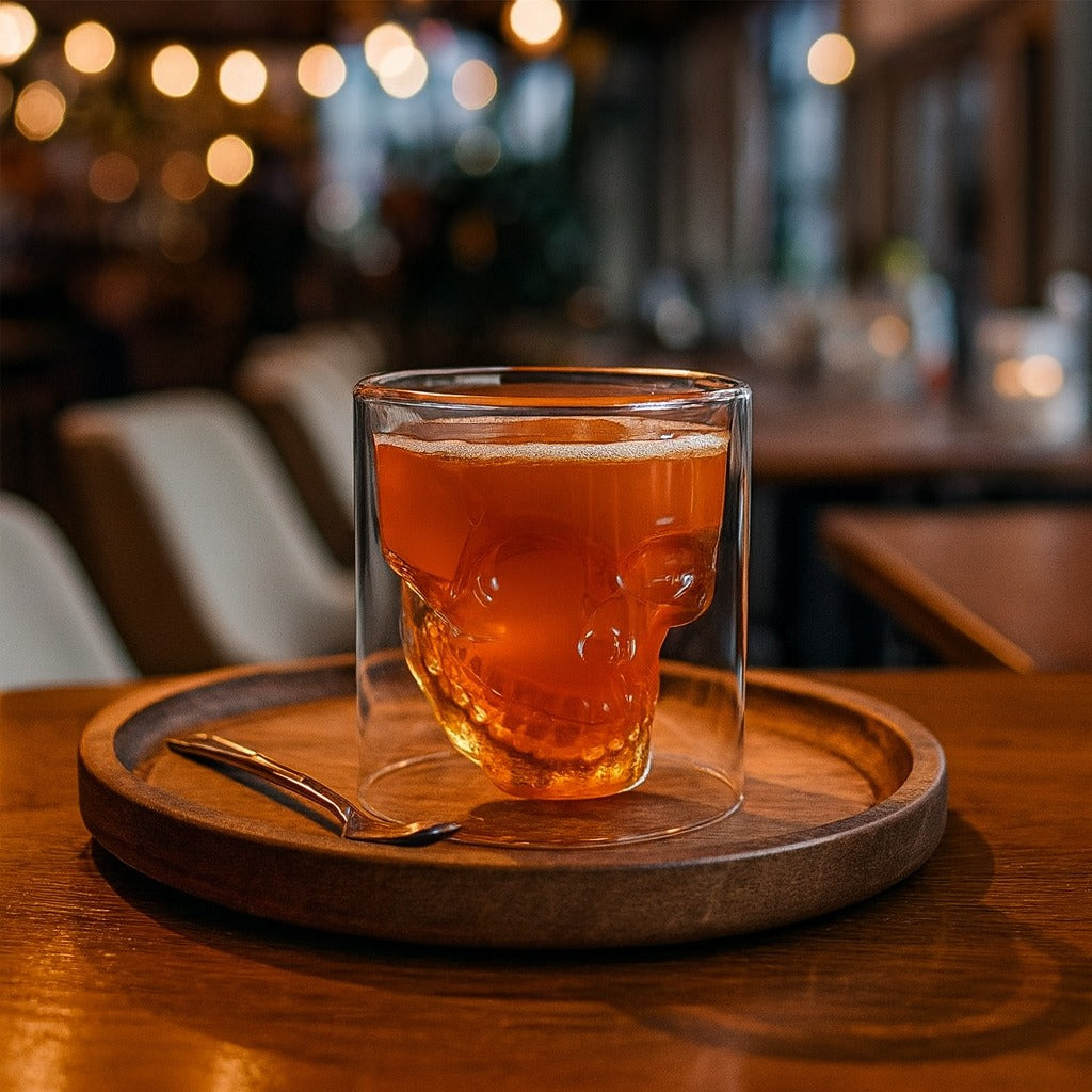 Skull-Shaped Double Wall Glass (150 ml)