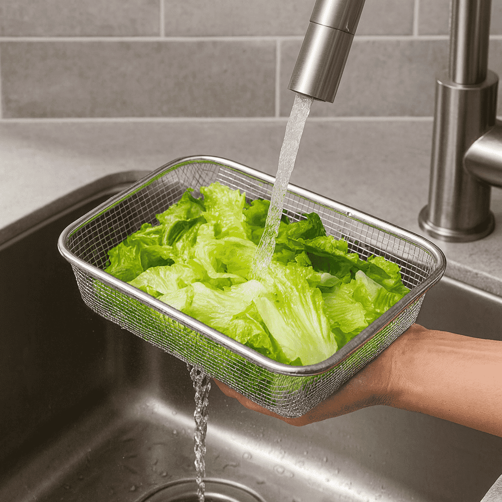 Crest Stainless Steel Strainer Basket Kaka Bawa Sons