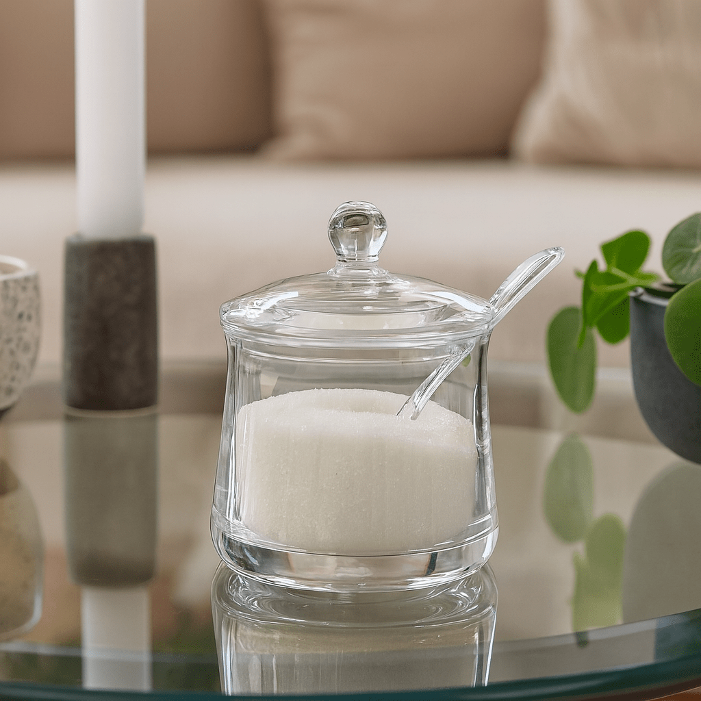 Acrylic Sugar Pot Kaka Bawa Sons