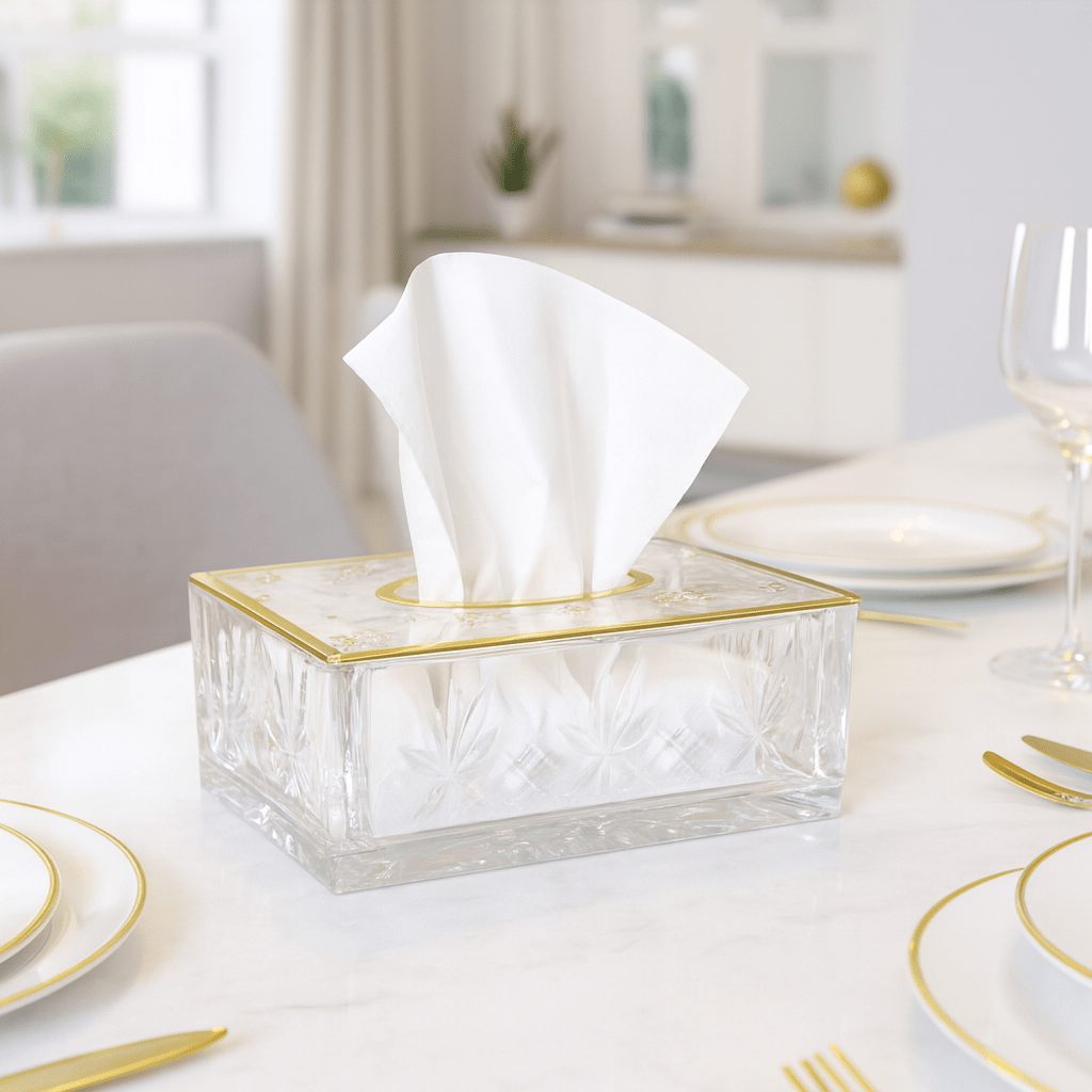 Violet Acrylic Tissue Box