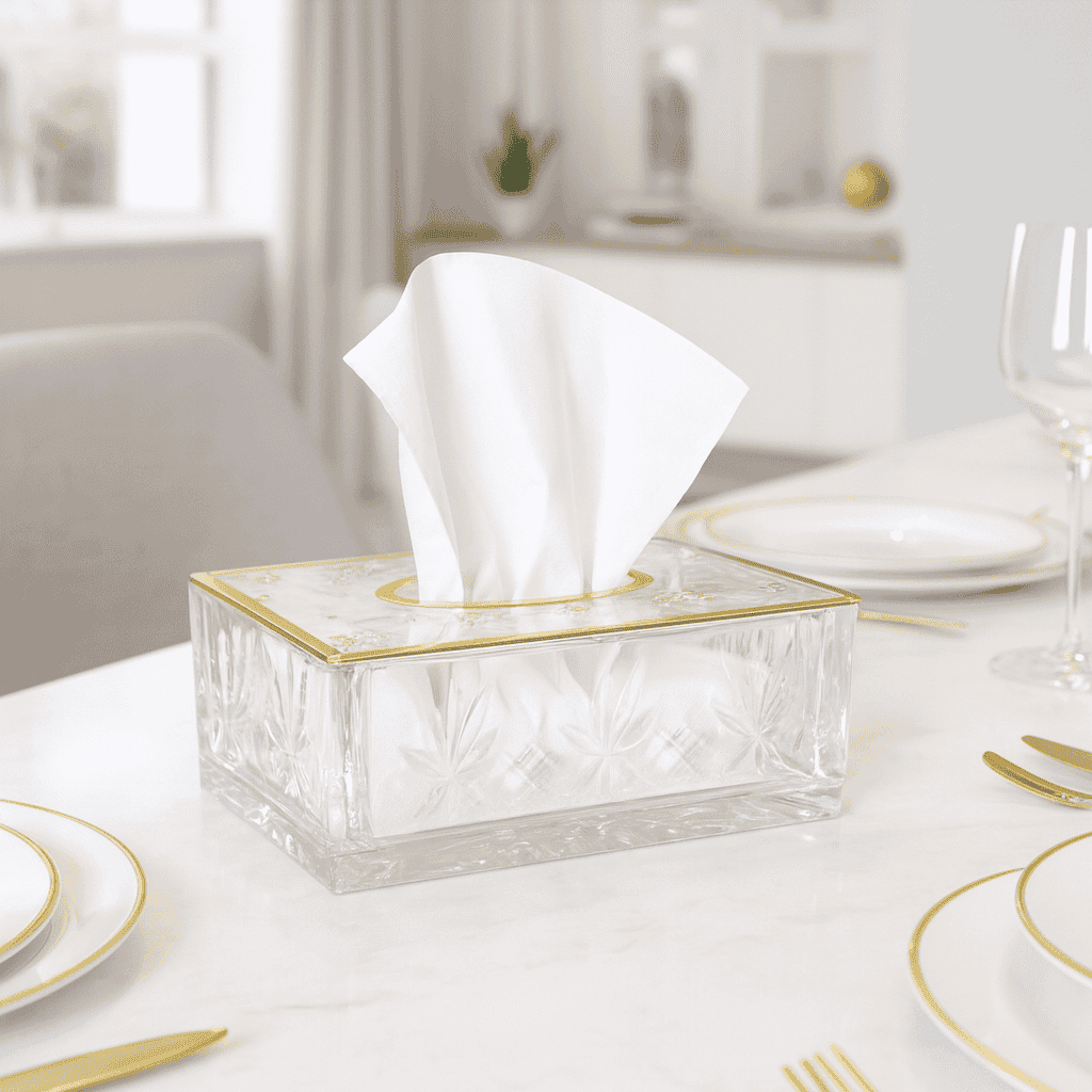Violet Acrylic Tissue Box Kaka Bawa Sons