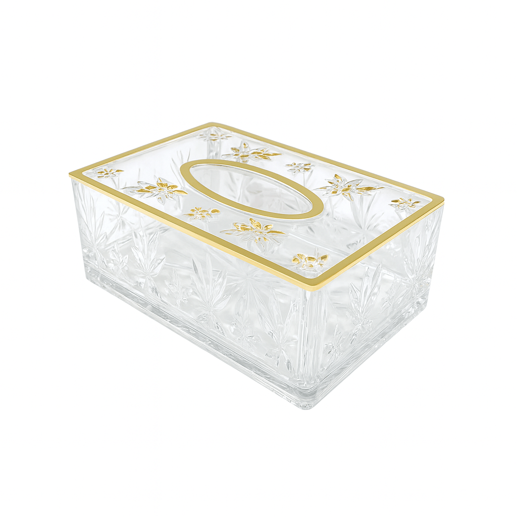 Violet Acrylic Tissue Box