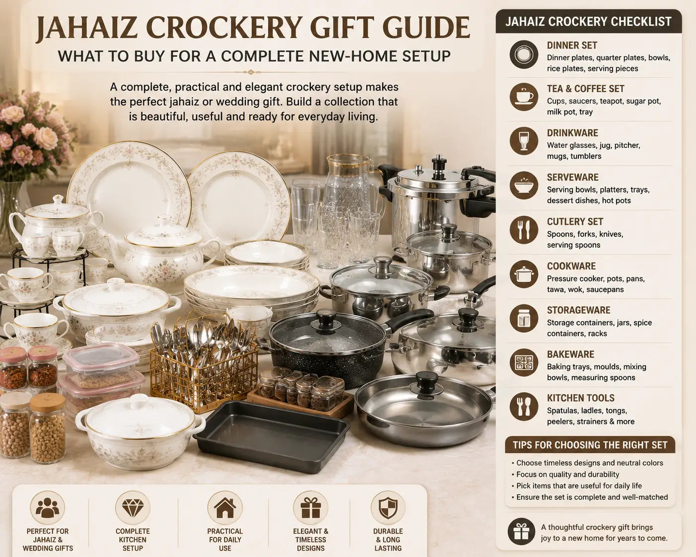 Jahaiz Crockery Gift Guide: What to Buy for a Complete New-Home Setup Kaka Bawa Sons