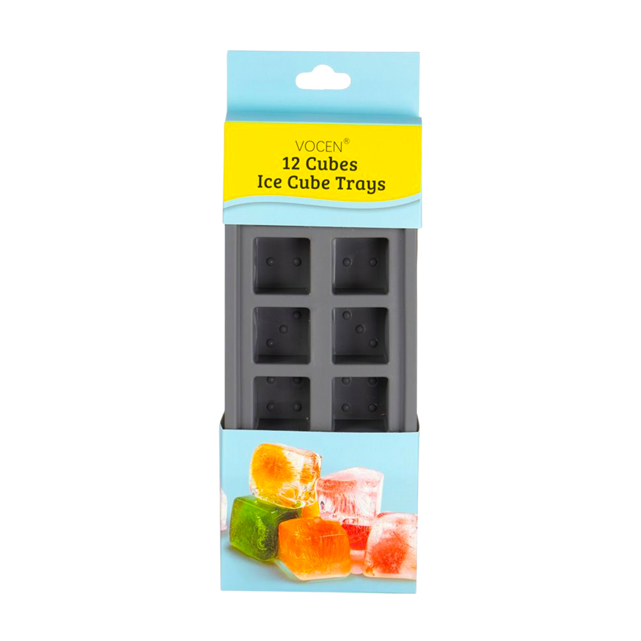Vocen 12-Cubes Silicone Ice Cube Tray