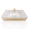 6-Portion Acrylic Dry Fruit Dish With Lid
