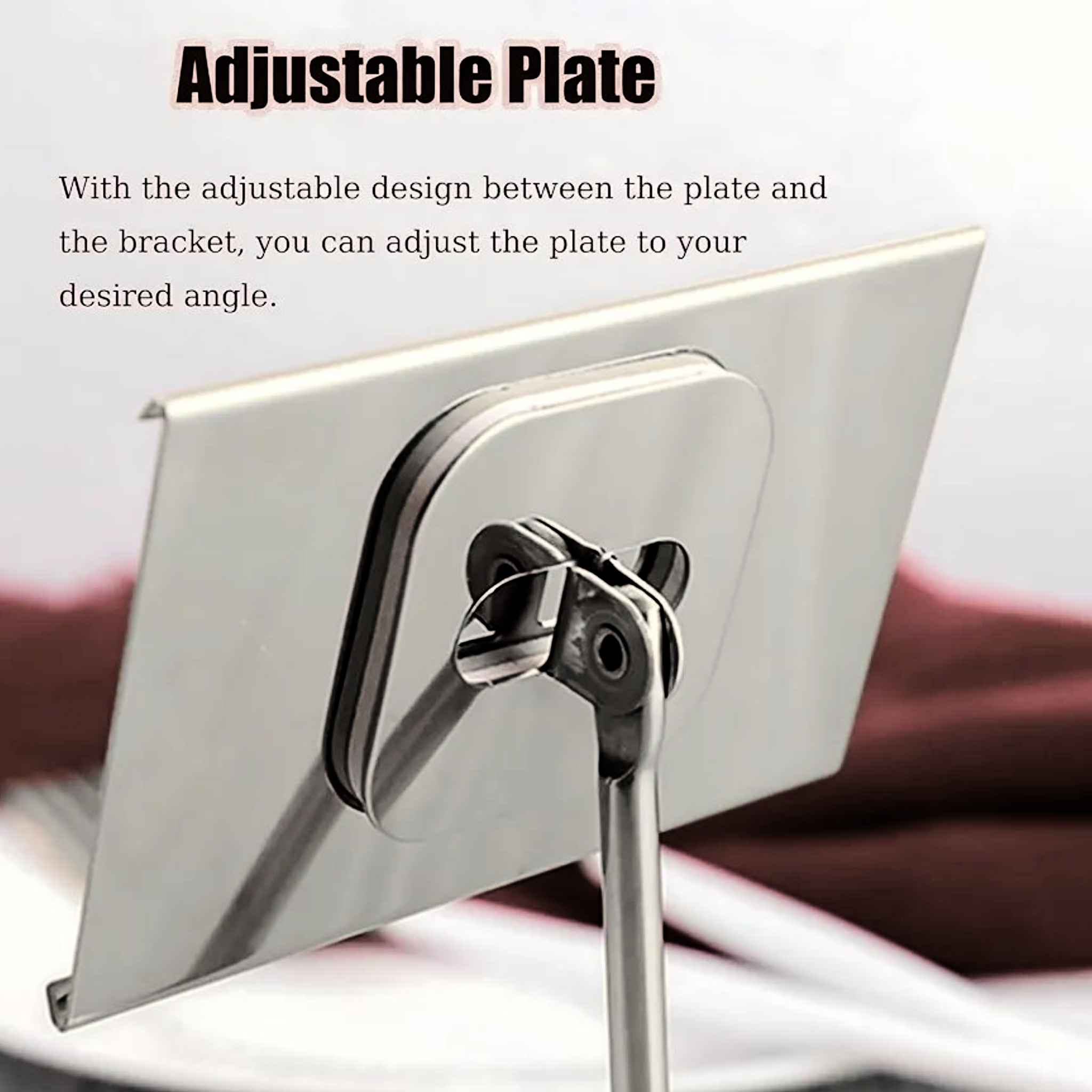 Violet Silver Menu Stand