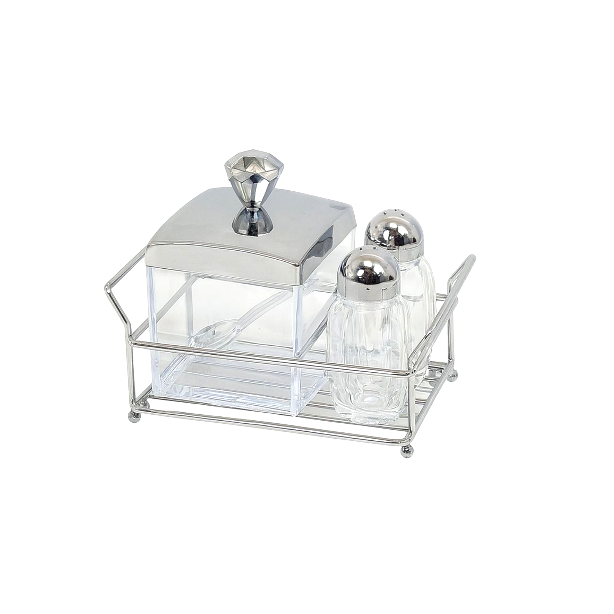 Shengya 3-Piece Condiment Set With Stand