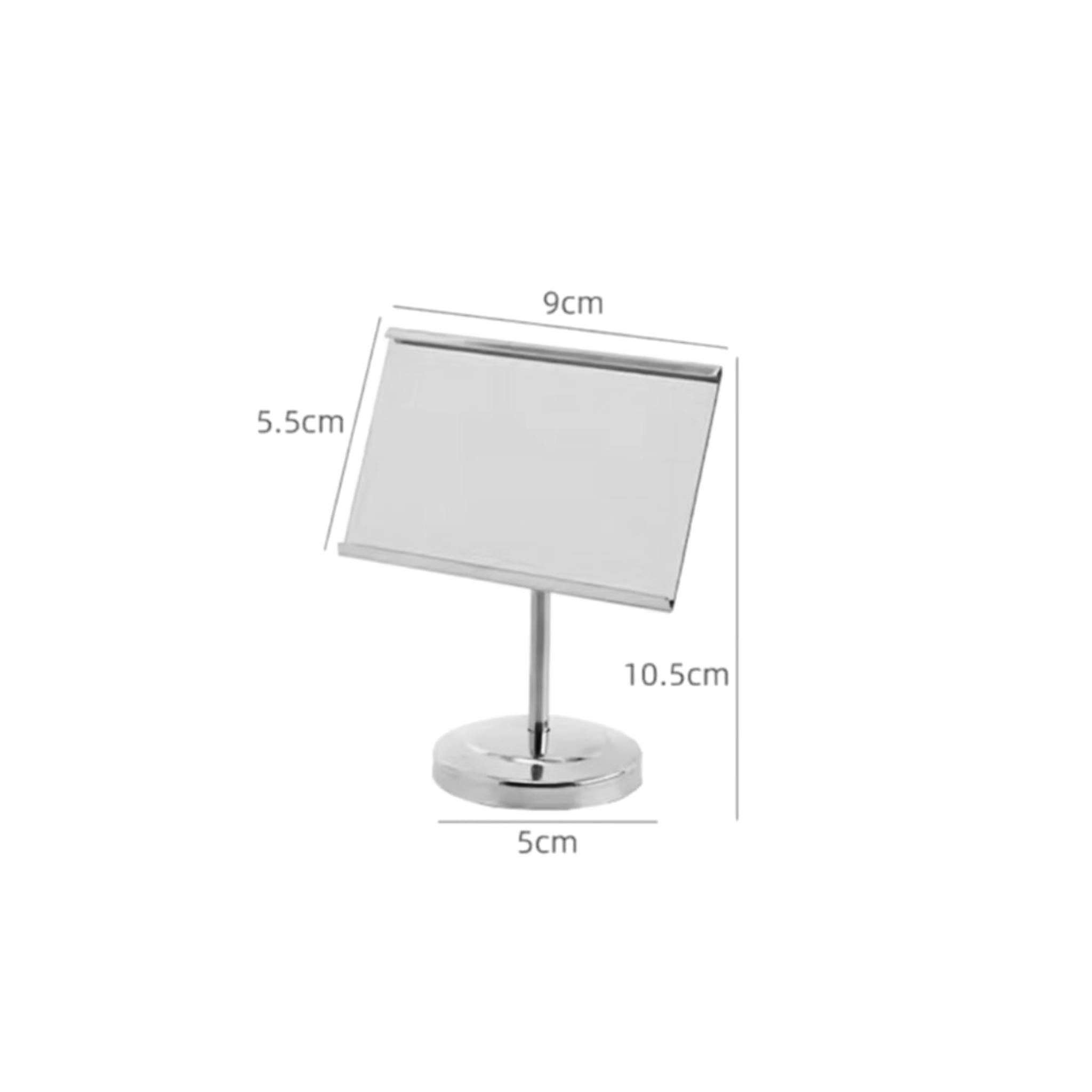 Violet Silver Menu Stand