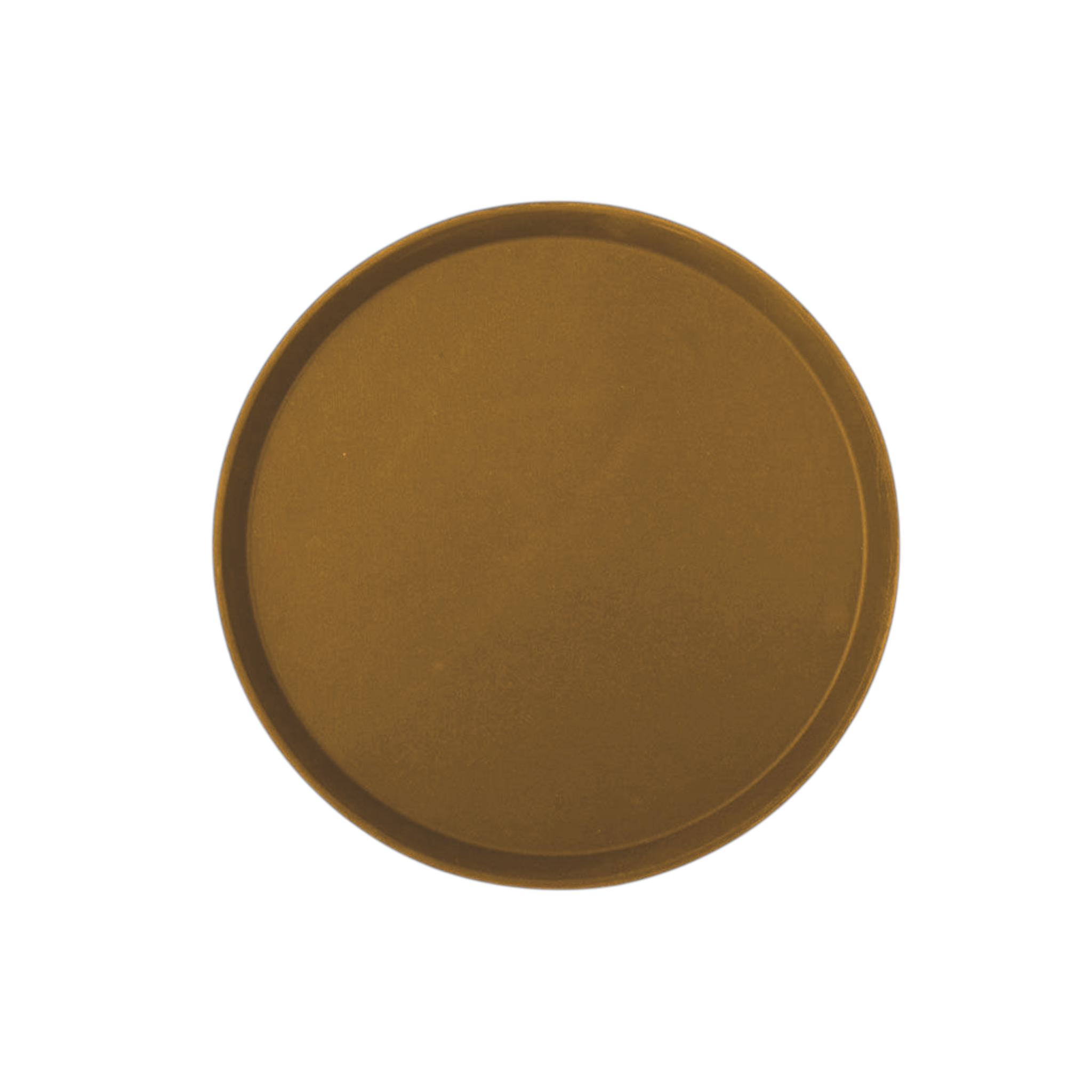 Raffle Anti-Slip Round Brown Serving Tray
