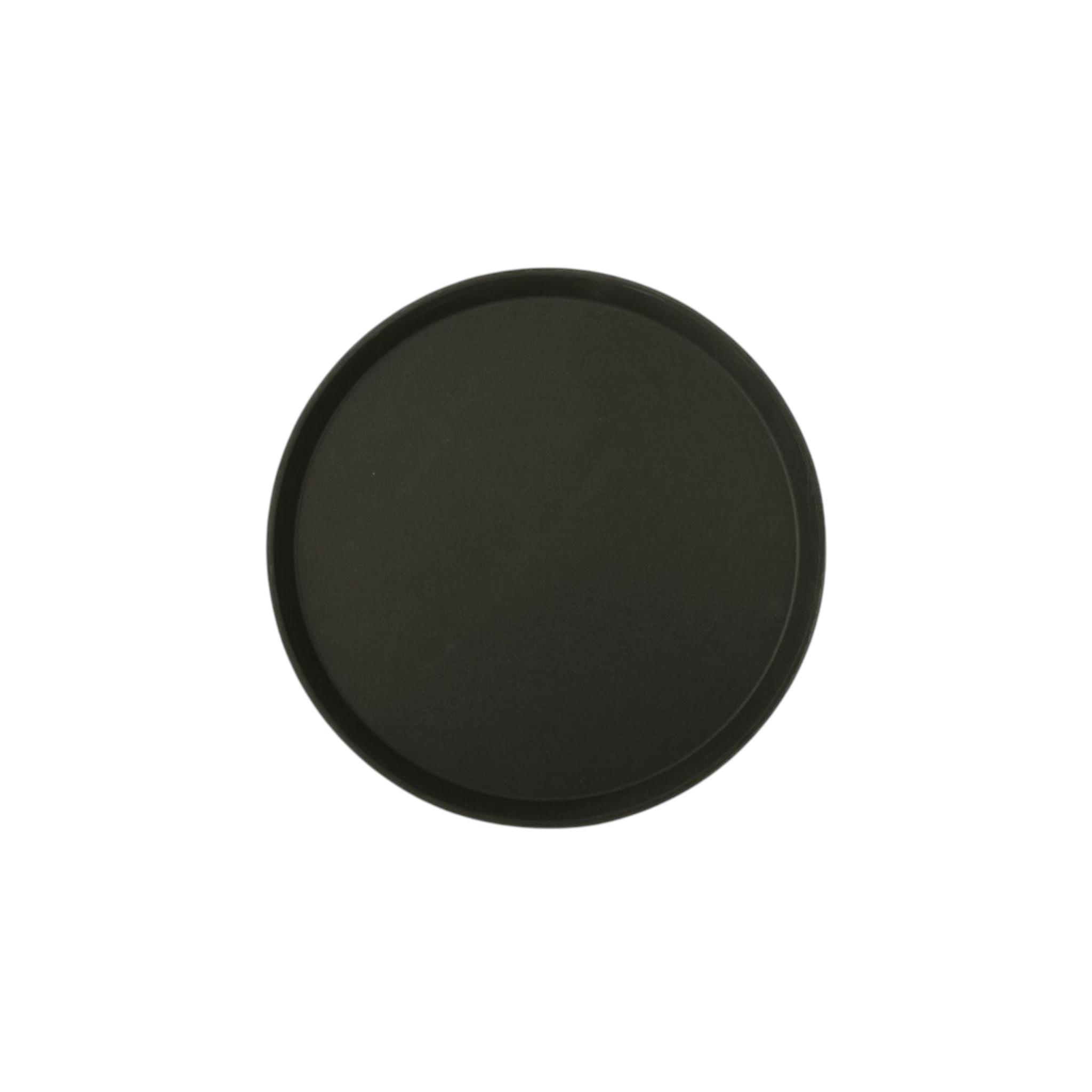 Raffle Anti-Slip Round Black Serving Tray