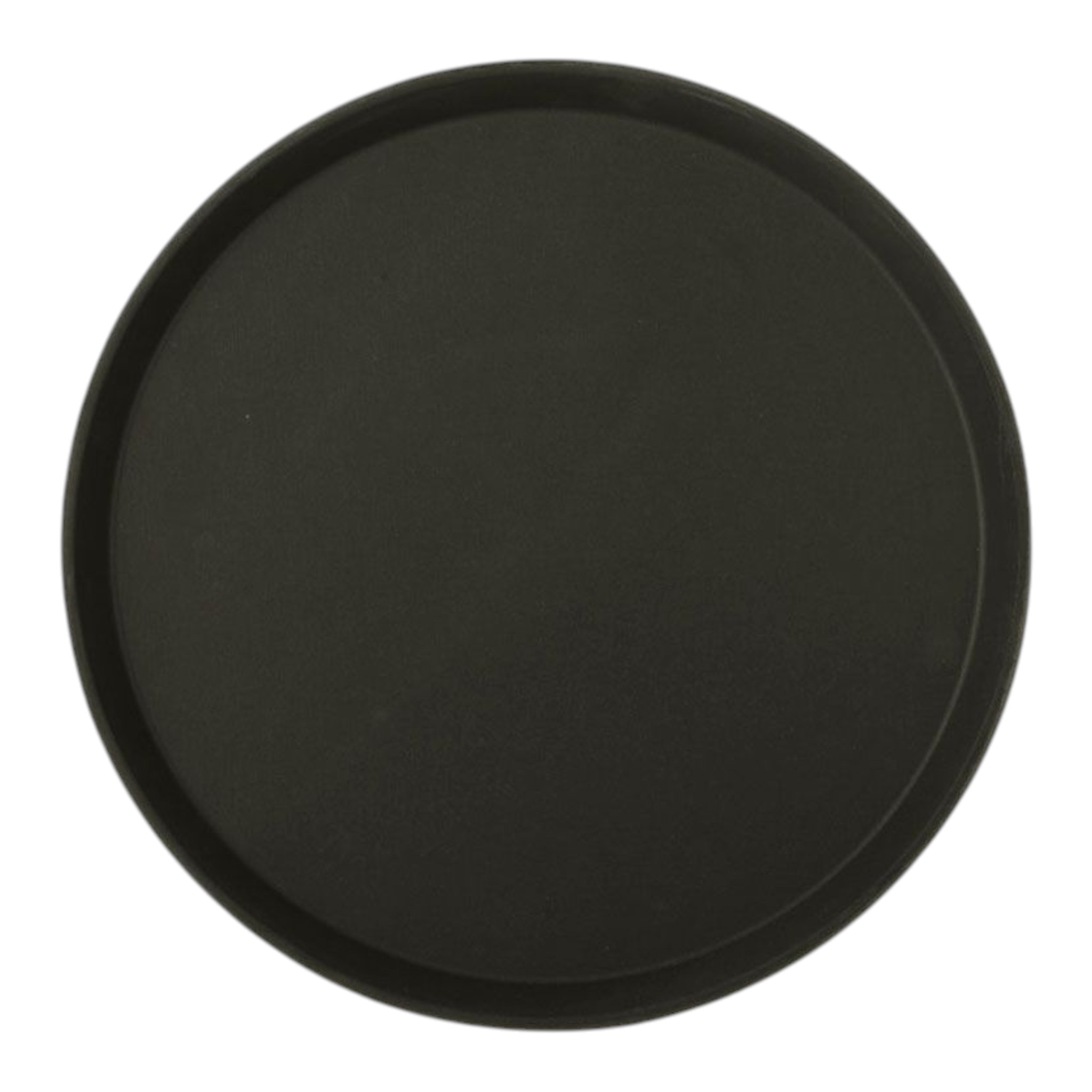 Raffle Anti-Slip Round Black Serving Tray