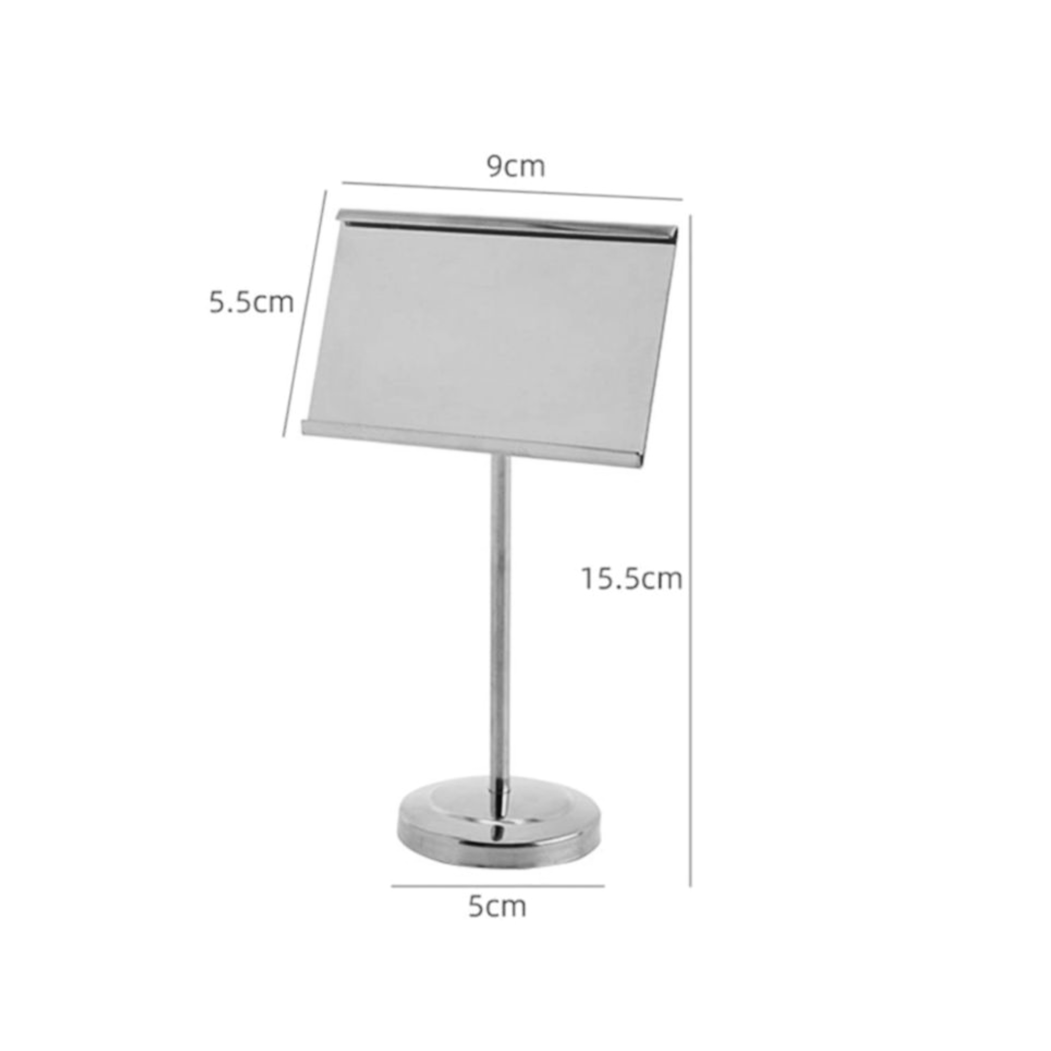 Violet Silver Menu Stand