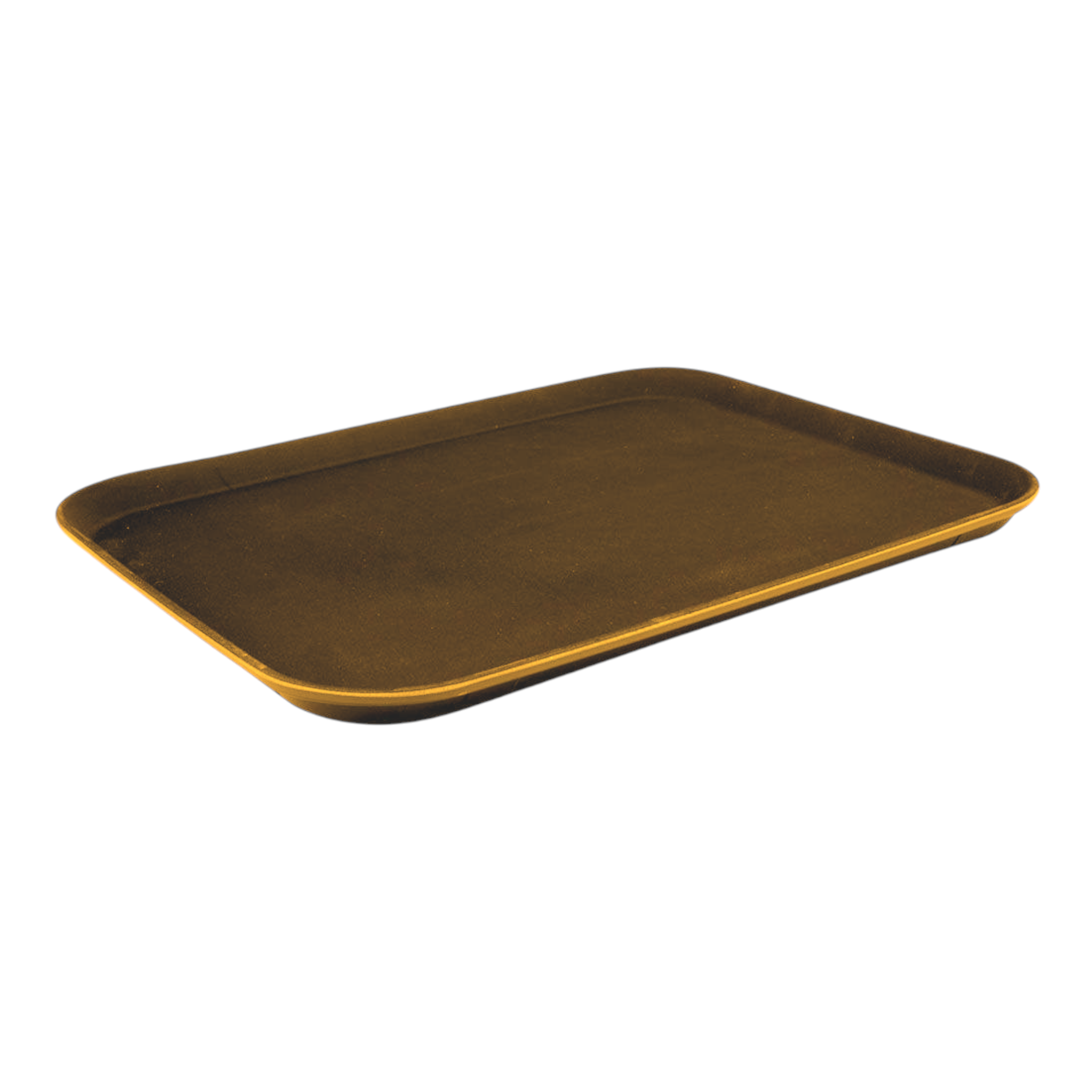 Raffle Anti-Slip Rectangle Brown Serving Tray