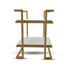 Two Tier Platter With Golden stand 15"