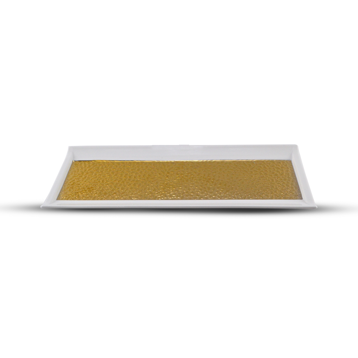 Fancy Rectangle Dish Golden
