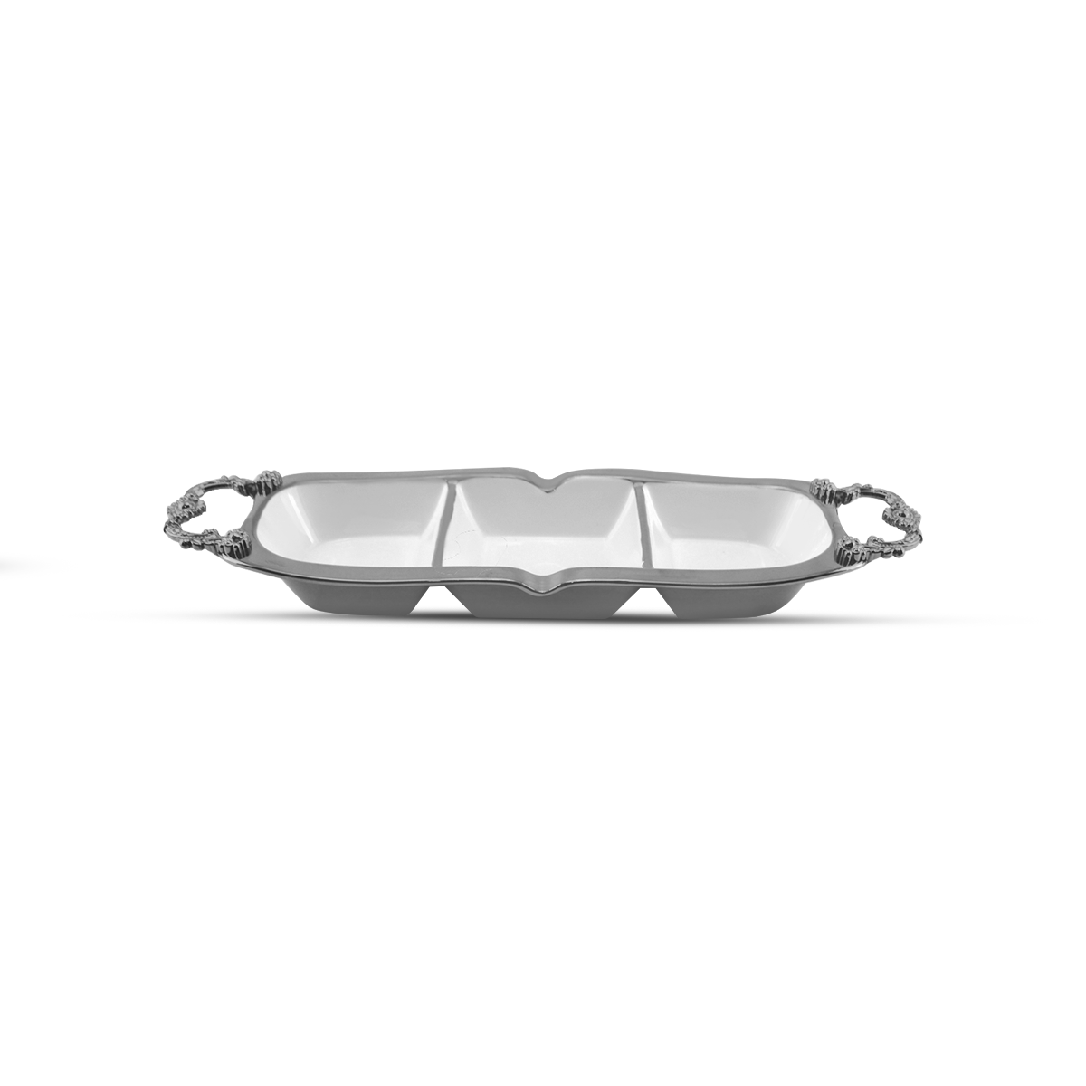 Imperial 3 Portion Dry Fruit Dish Silver