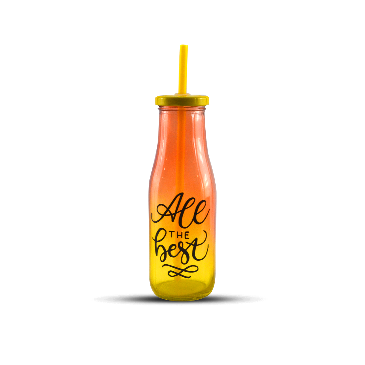 Kleeyo Fairy Glass Bottle With Straw