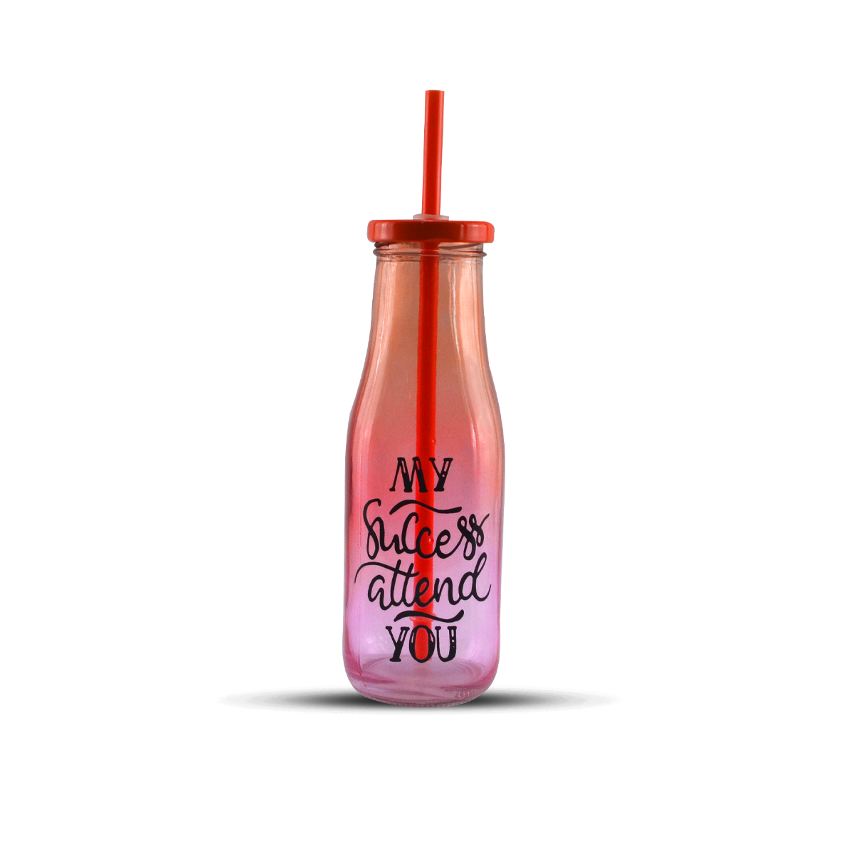 Kleeyo Fairy Glass Bottle With Straw