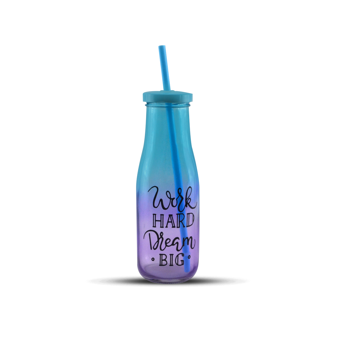 Kleeyo Fairy Glass Bottle With Straw
