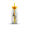 Kleeyo Glass Bottle With Straw
