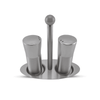 Salt & Pepper Holder 3" Silver